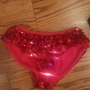 Red Sequins Hot Shorts